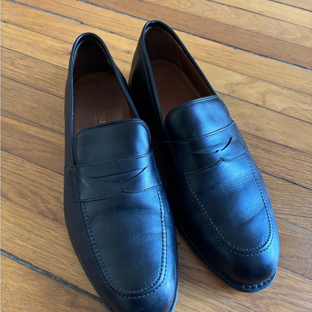 Allen Edmonds Black Penny Loafers - 10 EEE